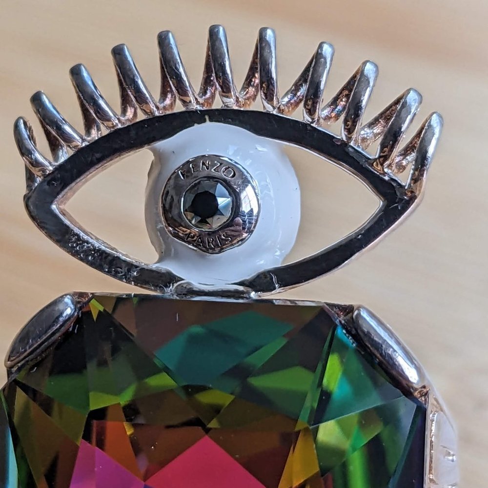 EUC Kenzo Paris holographic evil eye ring Sz 52 - Picture 5 of 10